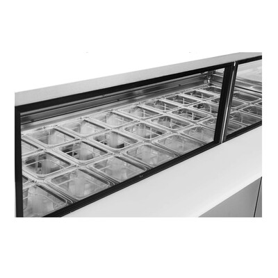 NSF 72 ins Salad Bar  Cold Food Table with Sneeze Guard CUSC72G