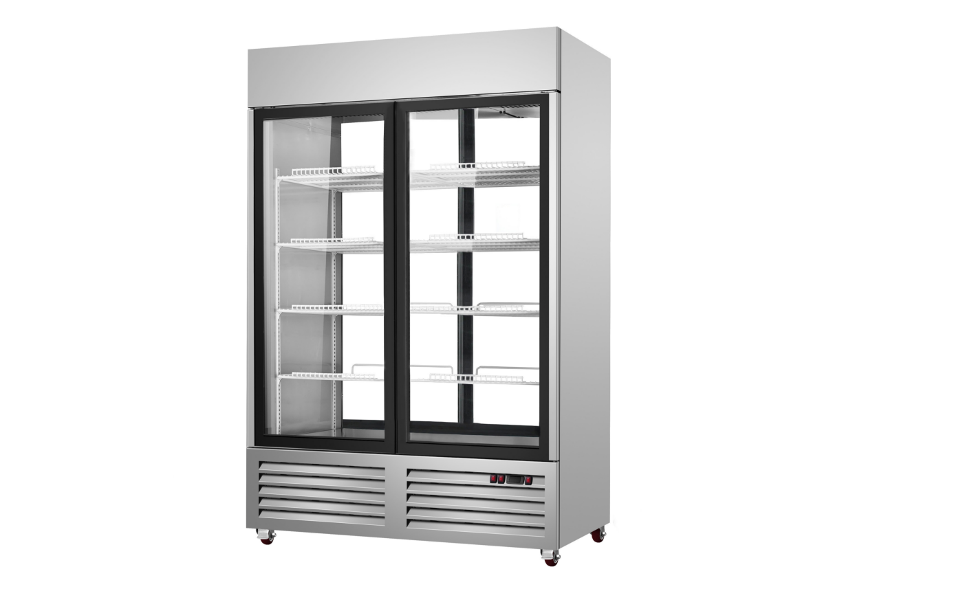 NSF 48Ins S S Glass Door Pass-Through Refrigerator CDM-48RG
