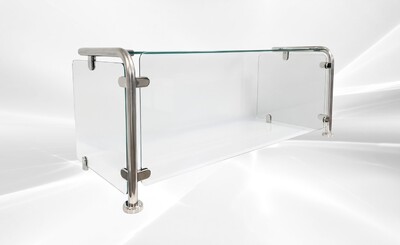 55 Ins Glass Cover Breath Guard  Portable Freestanding Base GC55
