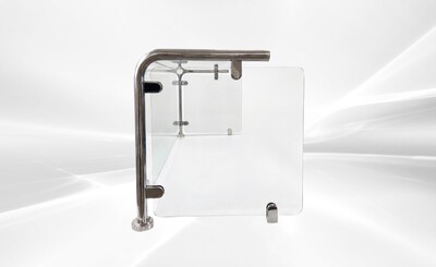 55 Ins Glass Cover Breath Guard  Portable Freestanding Base GC55