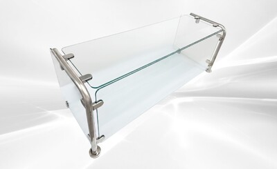 55 Ins Glass Cover Breath Guard  Portable Freestanding Base GC55