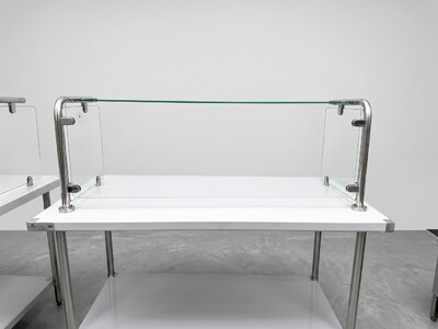 55 Ins Glass Cover Breath Guard  Portable Freestanding Base GC55