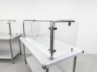 55 Ins Glass Cover Breath Guard  Portable Freestanding Base GC55