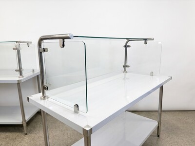 55 Ins Glass Cover Breath Guard  Portable Freestanding Base GC55