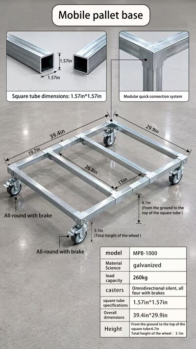 39.4*29.9 Inches cooler Freezer Base Wheels  MPB-1000