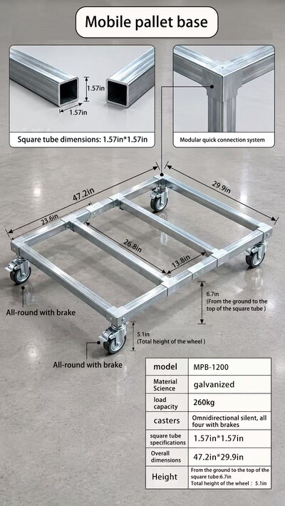 47.2*29.9 Inches Chest Freezer Base Wheels  MPB-1200