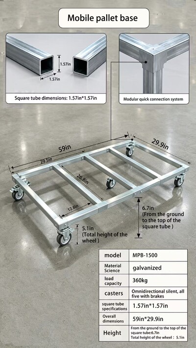 59*29.9 Inches Chest Freezer Base Wheels  MPB-1500