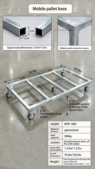 71*29.9 Inches Cooler Chest Freezer Base Wheels  MPB-1800
