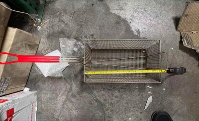 [Parts] HFRF-150B-K-NG Fryer Basket With Red Handle