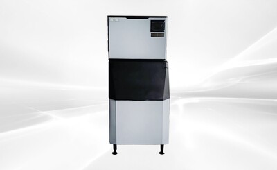 NSF 700 LBS Full Square Ice Maker Machine SK-729B+445 Bin