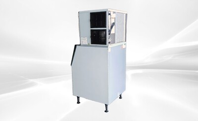NSF 700 LBS Full Square Ice Maker Machine SK-729B+445 Bin