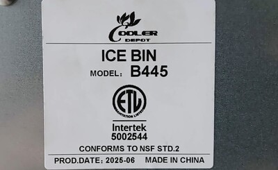 NSF 700 LBS Full Square Ice Maker Machine SK-729B+445 Bin