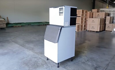 NSF 700 LBS Full Square Ice Maker Machine SK-729B+445 Bin