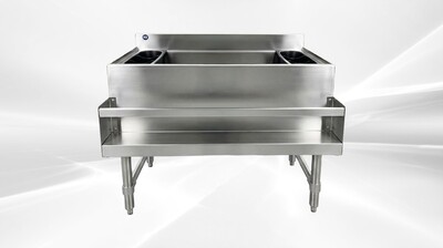 23 x 30 ins NSF Underbar Ice Bin 2 Bottle Holders CS-ICB-2330