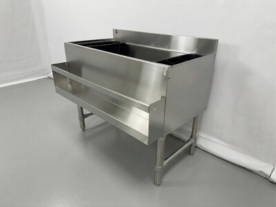 23 x 30 ins NSF Underbar Ice Bin 2 Bottle Holders CS-ICB-2330