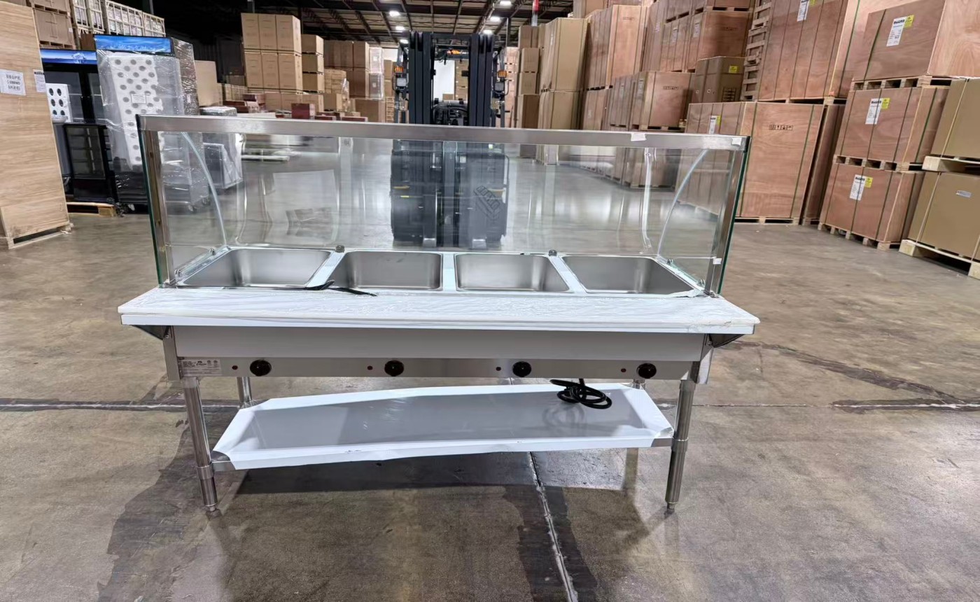 Clearance NSF 4 plate warmer steam and dry table 105259C0602