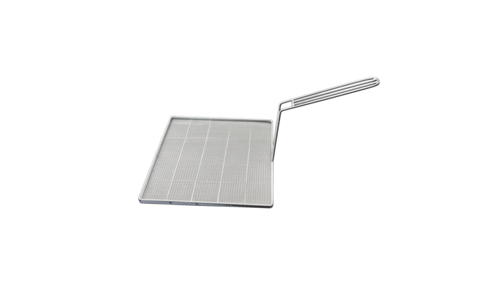 Stainless Steel Mesh Deep Fryer Screen With Handle,13.5”x13.5