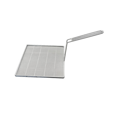 Stainless Steel Mesh Deep Fryer Screen With Handle,13.5”x13.5