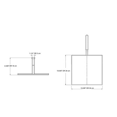 Stainless Steel Mesh Deep Fryer Screen With Handle,13.5”x13.5