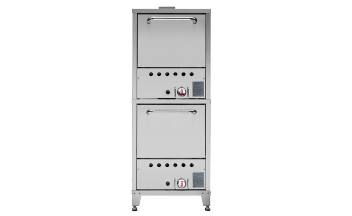 NSF Stacked Stainless Steel sides 32 Ins Gas Pizza Oven PO-26S