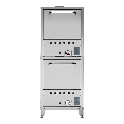 NSF Stacked Stainless Steel sides 36 Ins Gas Pizza Oven PO-31S