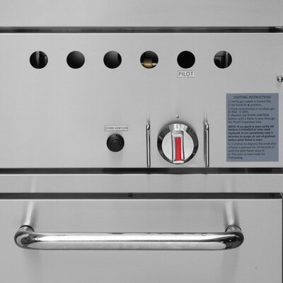 NSF Stacked Stainless Steel sides 36 Ins Gas Pizza Oven PO-31S