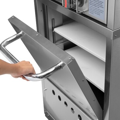 NSF Stacked Stainless Steel sides 36 Ins Gas Pizza Oven PO-31S