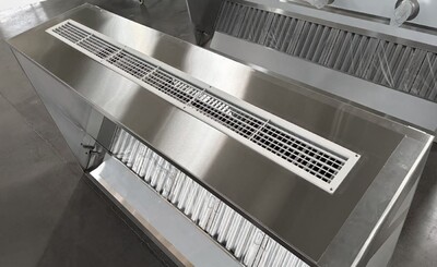 NSF Only Restaurant Exhaust Hood Supply Air Inlet 4824EX-8AIR