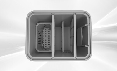 Polymer Grease Trap Tank Right-side Discharge Water ZCB-A-350R