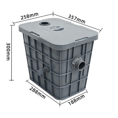Polymer Grease Trap Tank Right-side Discharge Water ZCB-A-350R