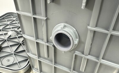 Polymer Grease Trap Tank Left-side Discharge Water ZCB-A-450L