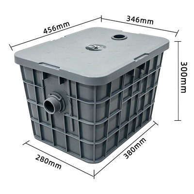 Polymer Grease Trap Tank Left-side Discharge Water ZCB-A-450L