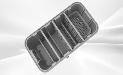 Polymer Grease Trap Tank Left-side Discharge Water ZCB-A-650L
