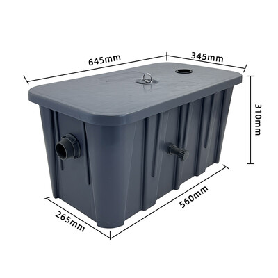 Polymer Grease Trap Tank Left-side Discharge Water ZCB-A-650L