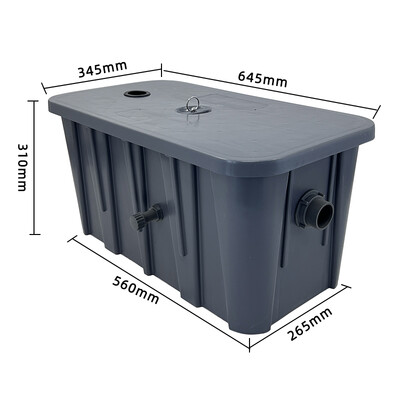 Polymer Grease Trap Tank Right-side Discharge Water ZCB-A-650R