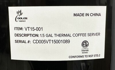 Commercial Coffee Combo：1 Brewer+3 Thermal Servers VT15-3-CF