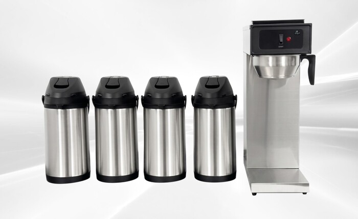Commercial Coffee Combo：1Brewer+4 Pump Pot AP40-4