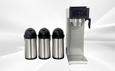 Commercial Coffee Combo：1Brewer+3 Pump Pot AP25-3