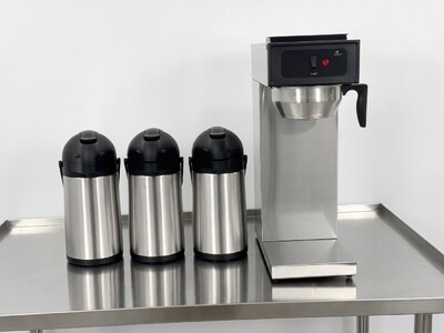 Commercial Coffee Combo：1Brewer+3 Pump Pot AP25-3