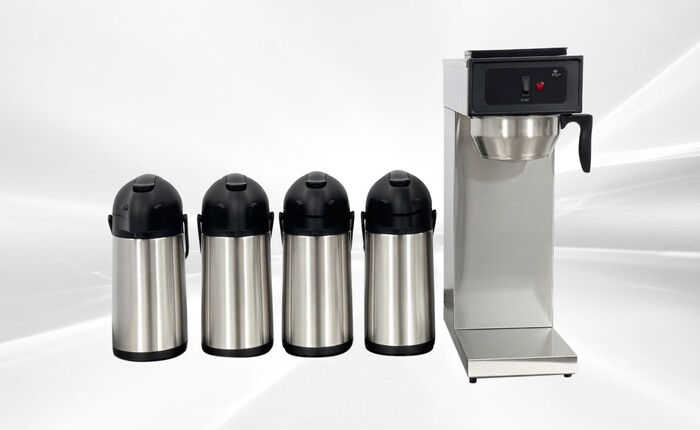 Commercial Coffee Combo：1Brewer+4 Pump Pot AP25-4