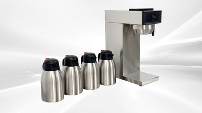 Commercial Coffee Combo：1Brewer+4 Steel Flasks BH157-4