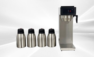 Commercial Coffee Combo：1Brewer+4 Steel Flasks BH157-4