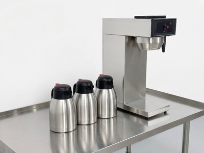 Commercial Coffee Combo：1Brewer+3 Steel Flasks BH117-3