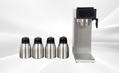 Commercial Coffee Combo：1Brewer +4 Steel Flasks BH117-4