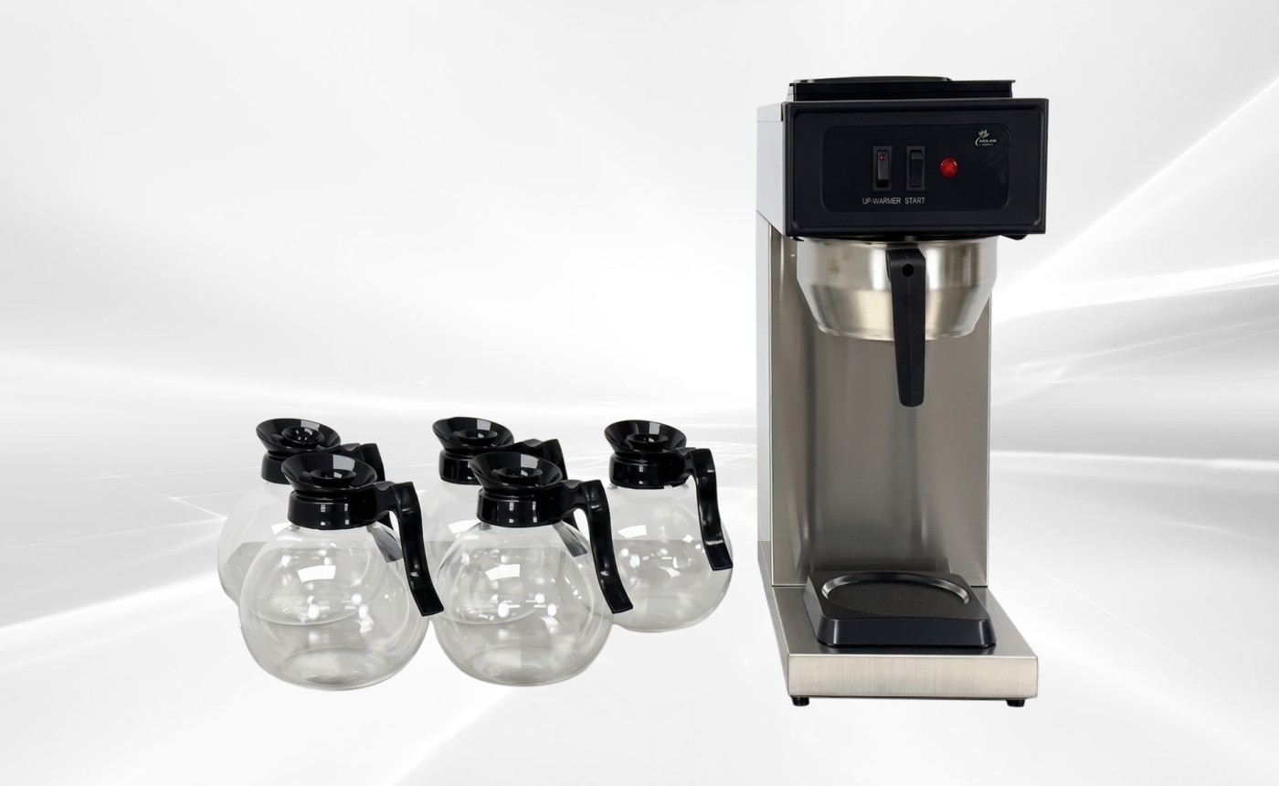 Coffee Combo：1Brewer +5 Glass Decanters CD-5-AW1U1D