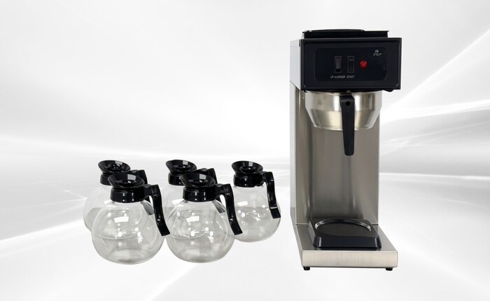 Coffee Combo：1Brewer +5 Glass Decanters CD-5-AW1U1D
