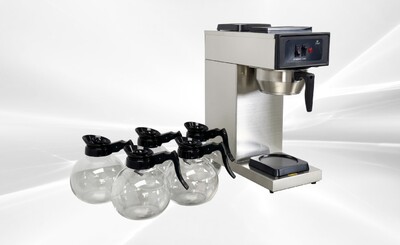 Coffee Combo：1Brewer +5 Glass Decanters CD-5-AW1U1D