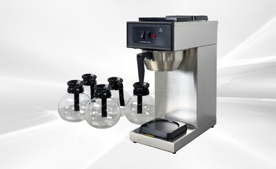 Coffee Combo：1Brewer +5 Glass Decanters CD-5-AW1U1D