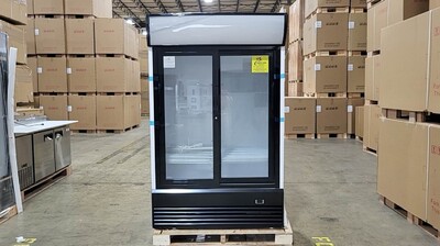 Clearance  Drink two slide glass door refrigerator 105841C0703