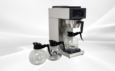 Coffee Combo：1Brewer +3 Glass Decanters CD-3-AW1U1D